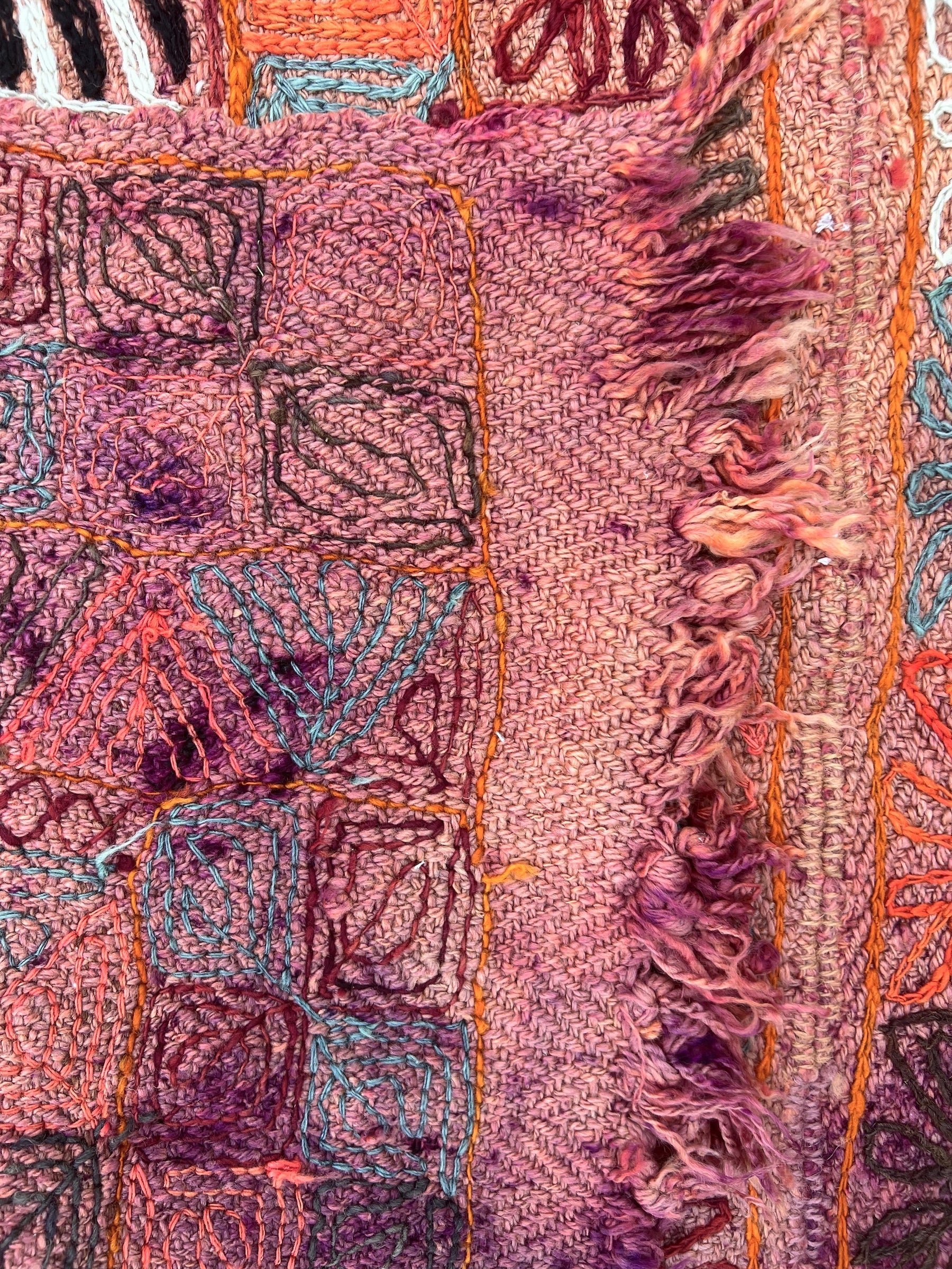 Allythia - Multi Color Turkish Kilim Rug - kudenrugs