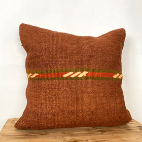 Dagny - Brick Hemp Pillow Cover - kudenrugs