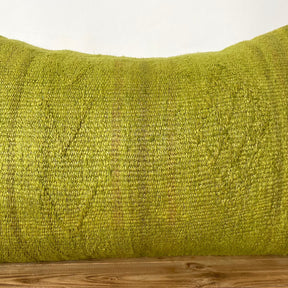 Gervaisa - Olive Green Hemp Pillow Cover - kudenrugs