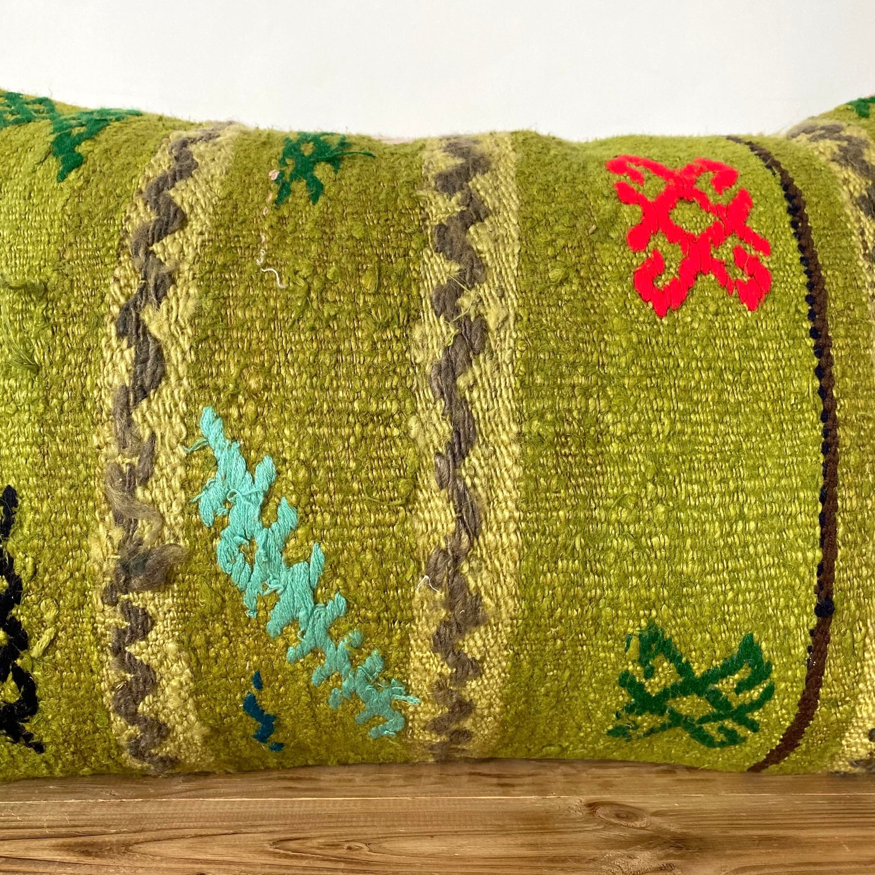 Gervis - Olive Green Hemp Pillow Cover - kudenrugs