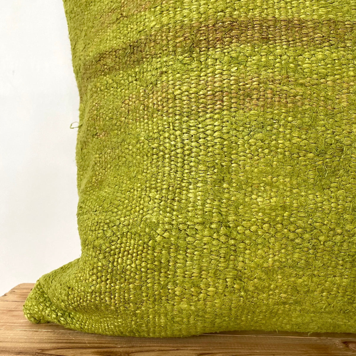 Gevah - Olive Green Hemp Pillow Cover - kudenrugs