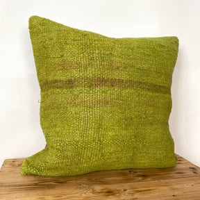Gevah - Olive Green Hemp Pillow Cover - kudenrugs