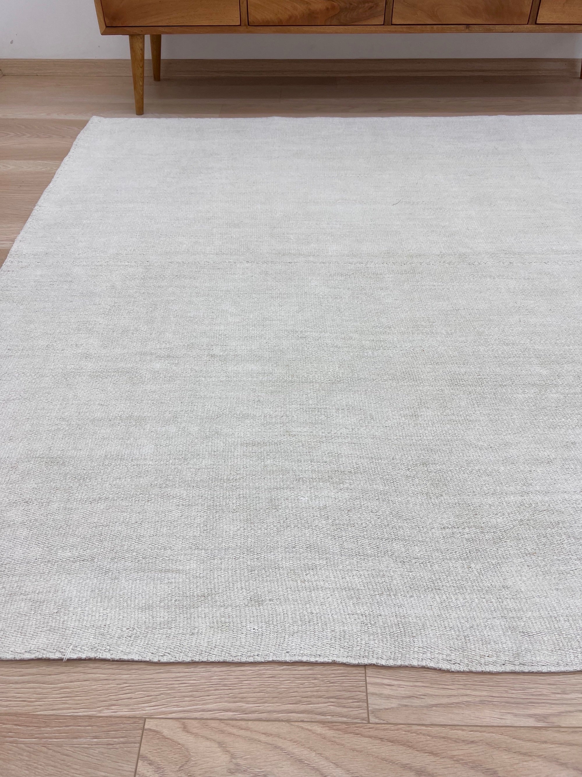 Tatania - White Hemp Rug - kudenrugs