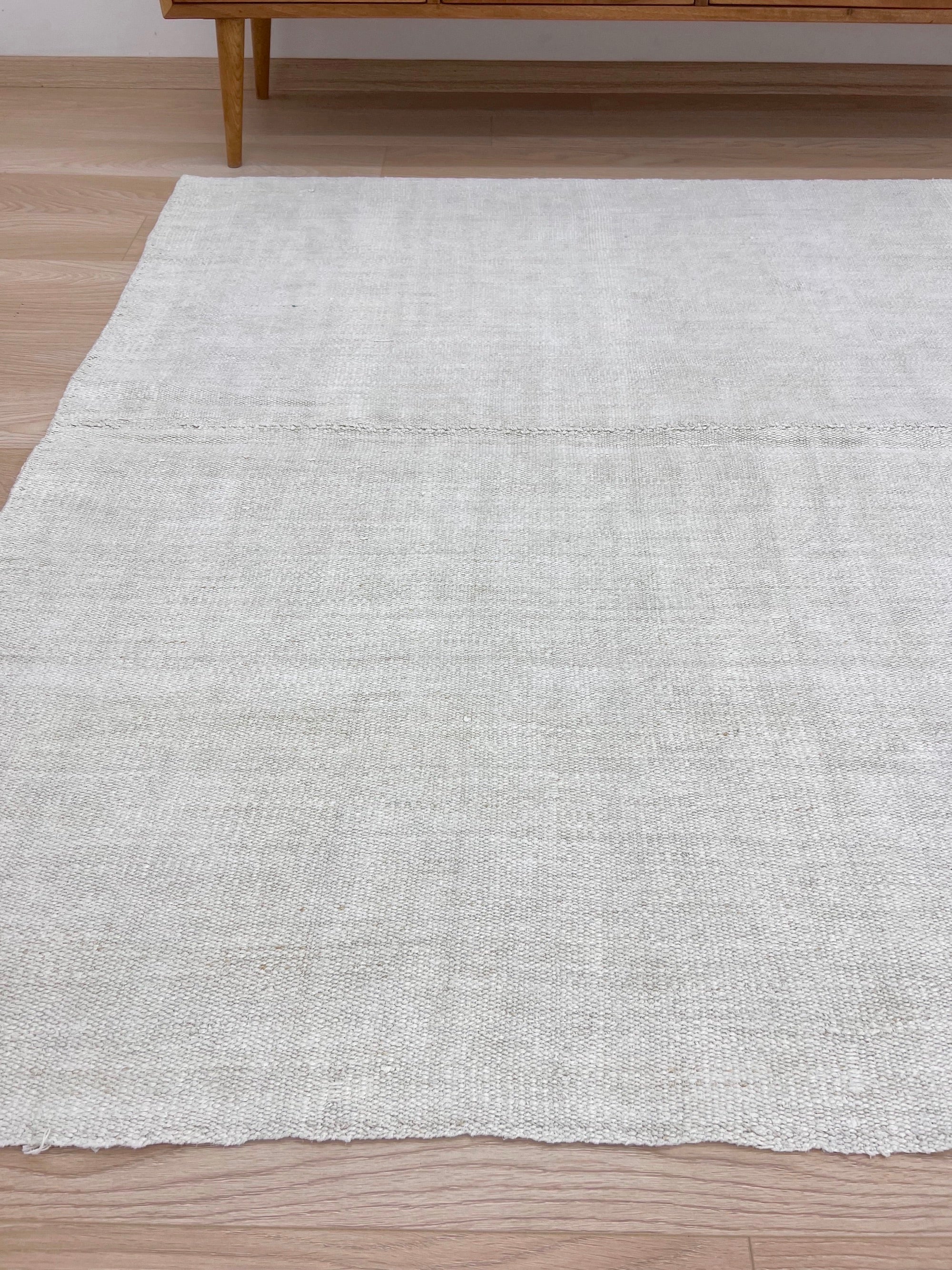 Tatjana - White Hemp Rug - kudenrugs