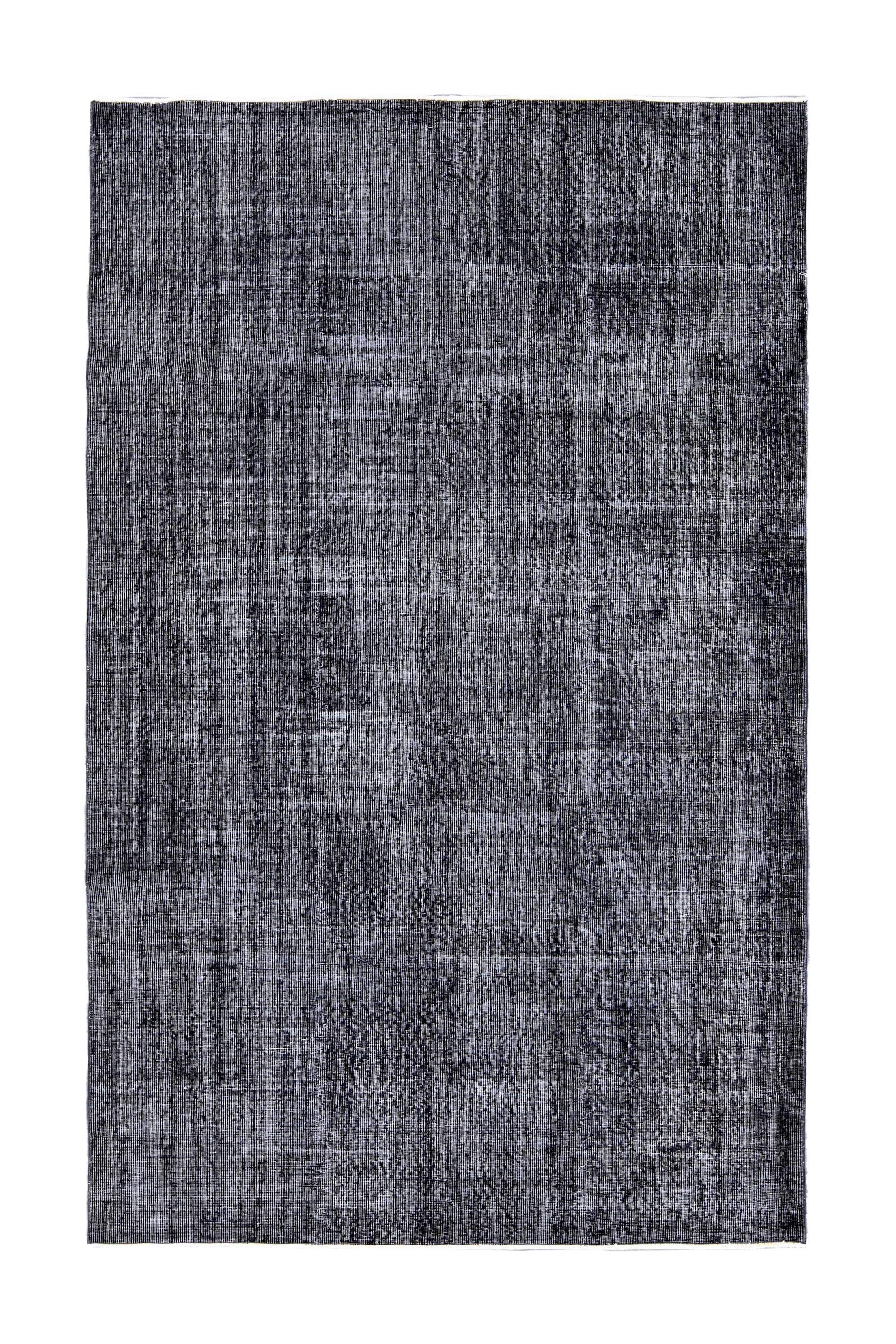 Mackenze - Vintage Black Overdyed Rug - kudenrugs