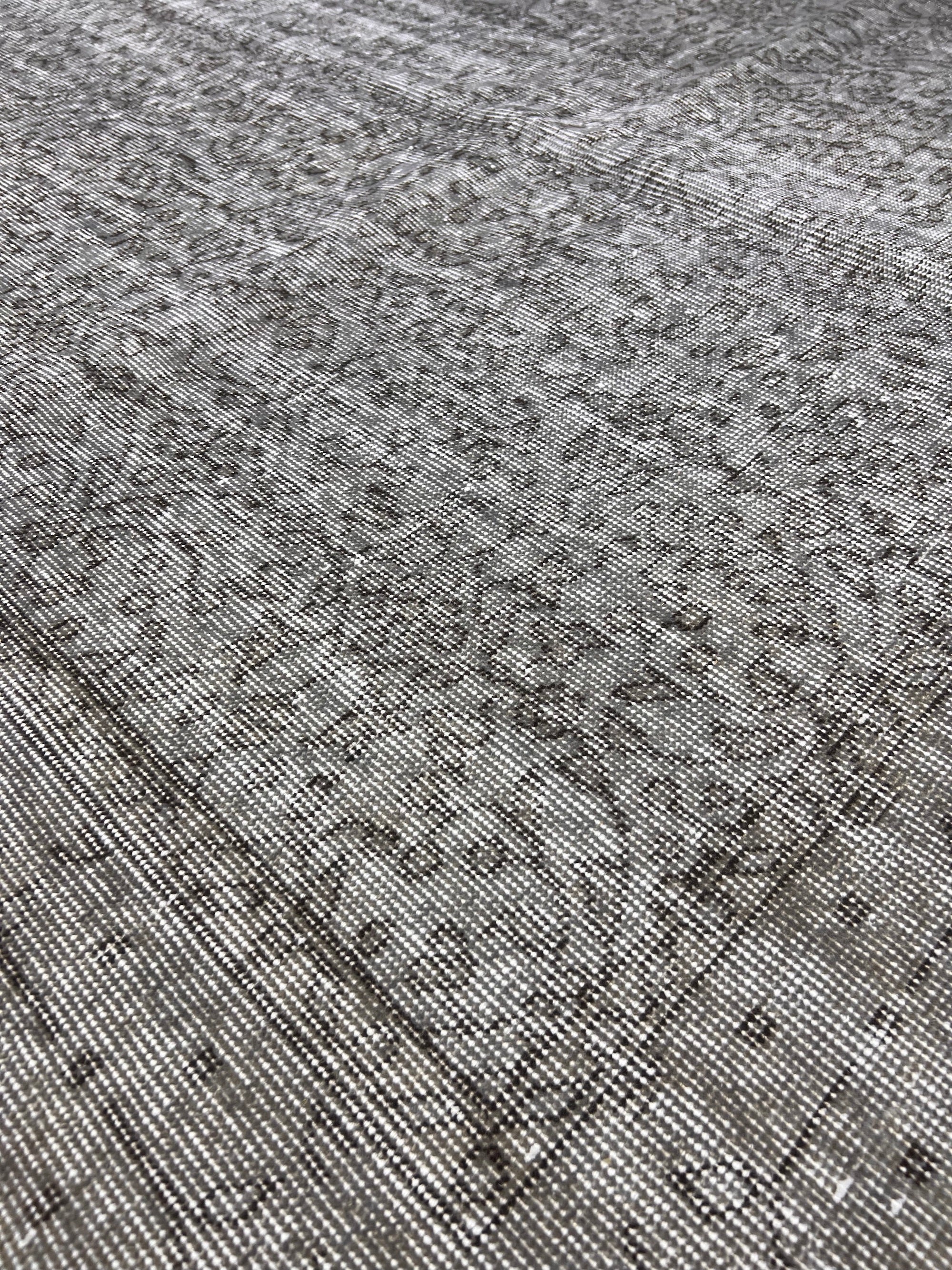 Philippine - Vintage Gray Overdyed Rug - kudenrugs