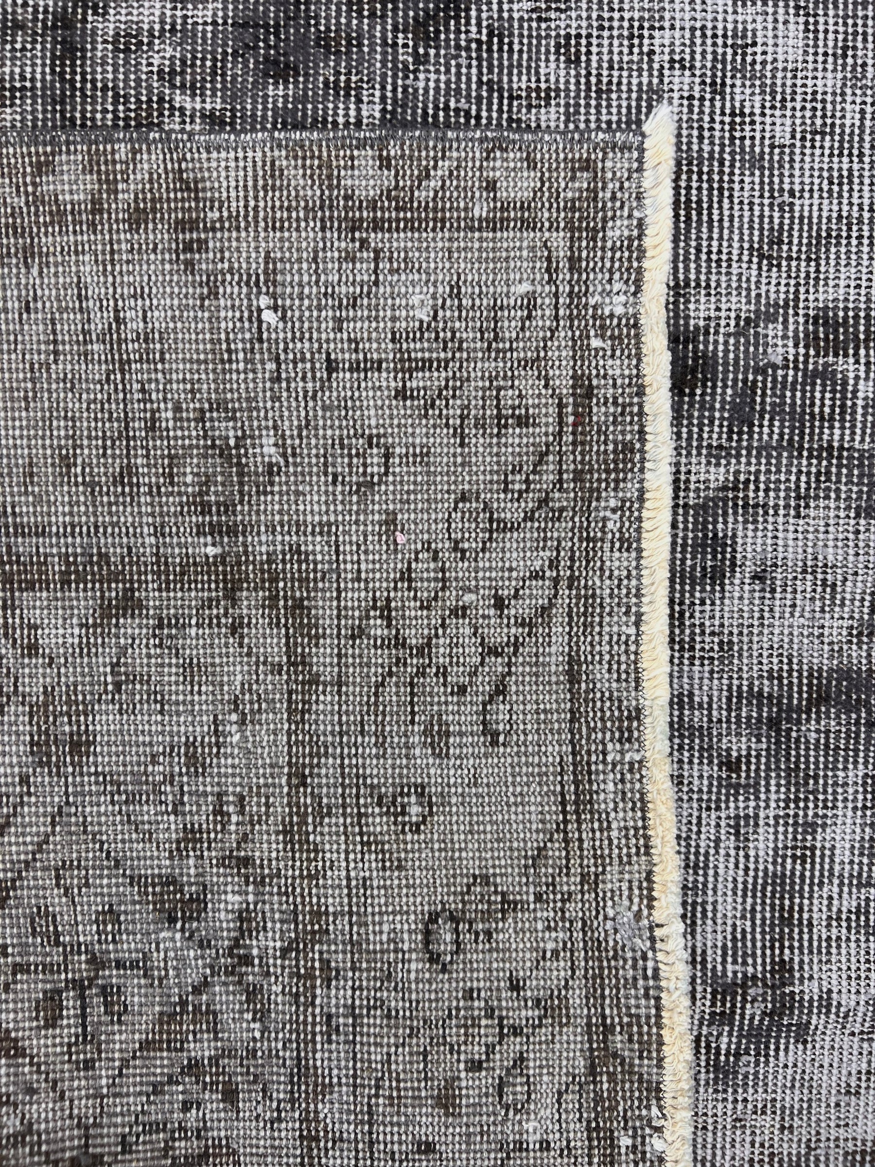 Tuhina - Vintage Gray Overdyed Rug - kudenrugs