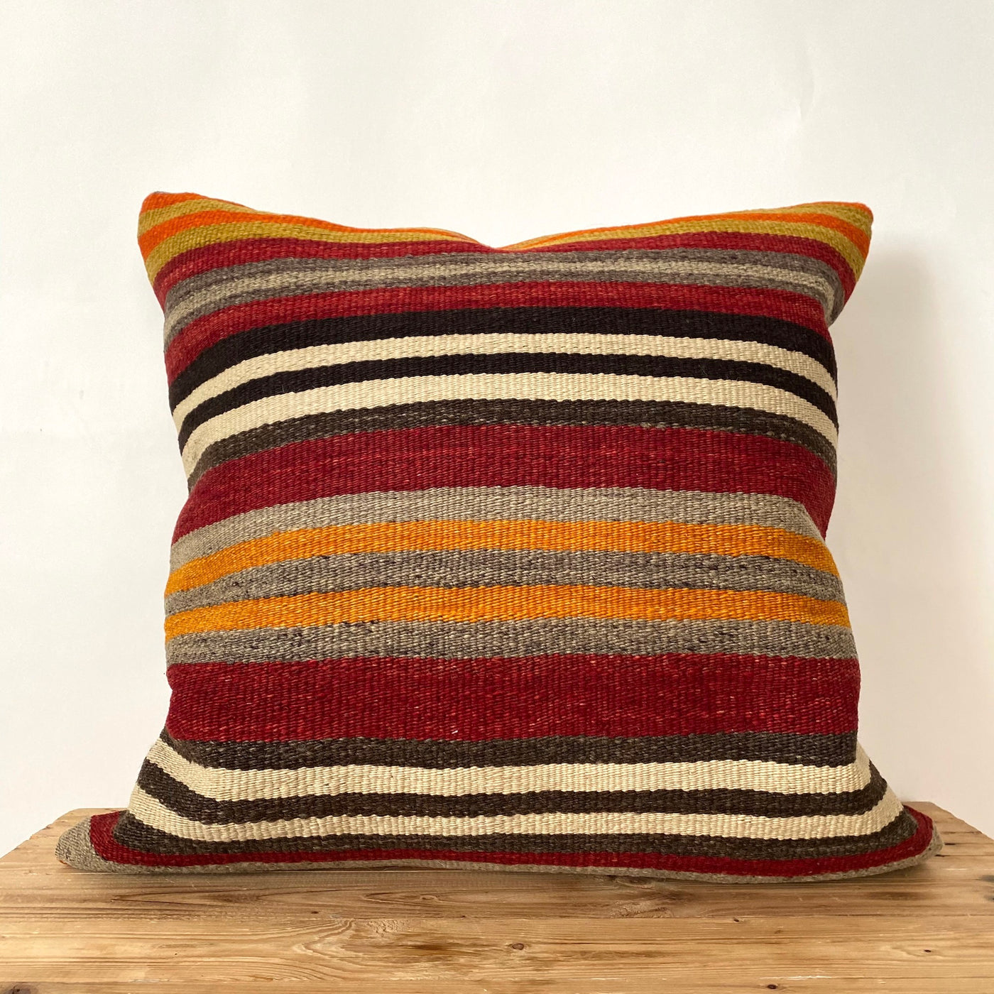 Isolde - Multi Color Kilim Pillow Cover - kudenrugs