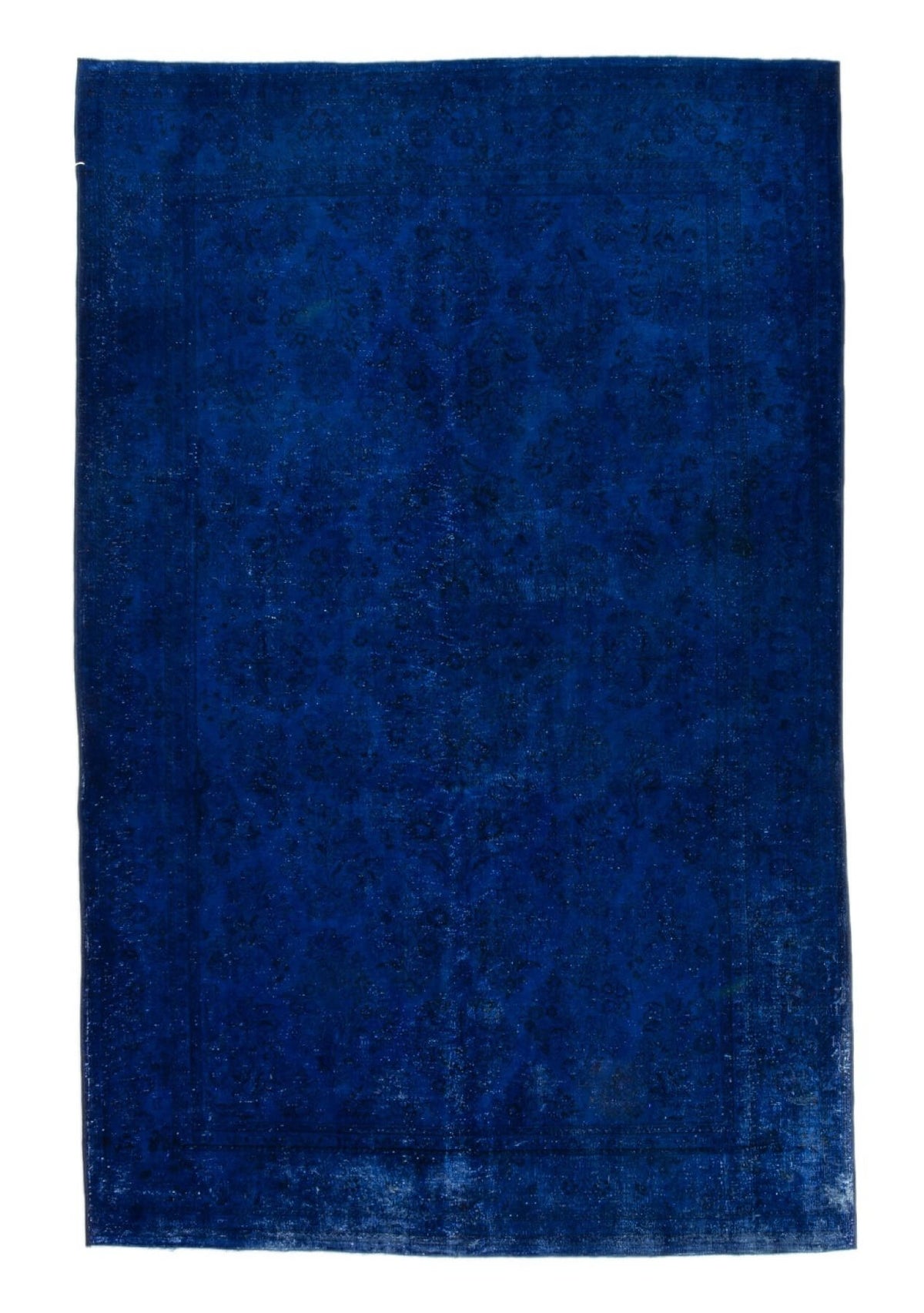 Ana - Vintage Navy Blue Overdyed Rug - kudenrugs
