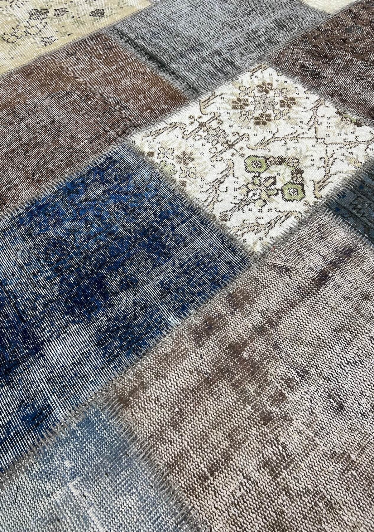 Turkish Patchwork Rugs 10' x 12' Vintage Turkish Patchwork Rug - Anya | Kuden Rugs