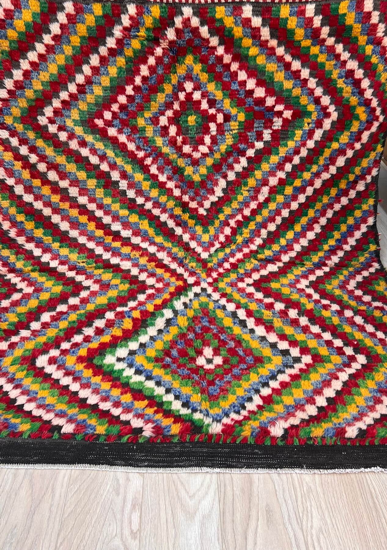 Athena - Multi Color Turkish Kilim Rug - kudenrugs