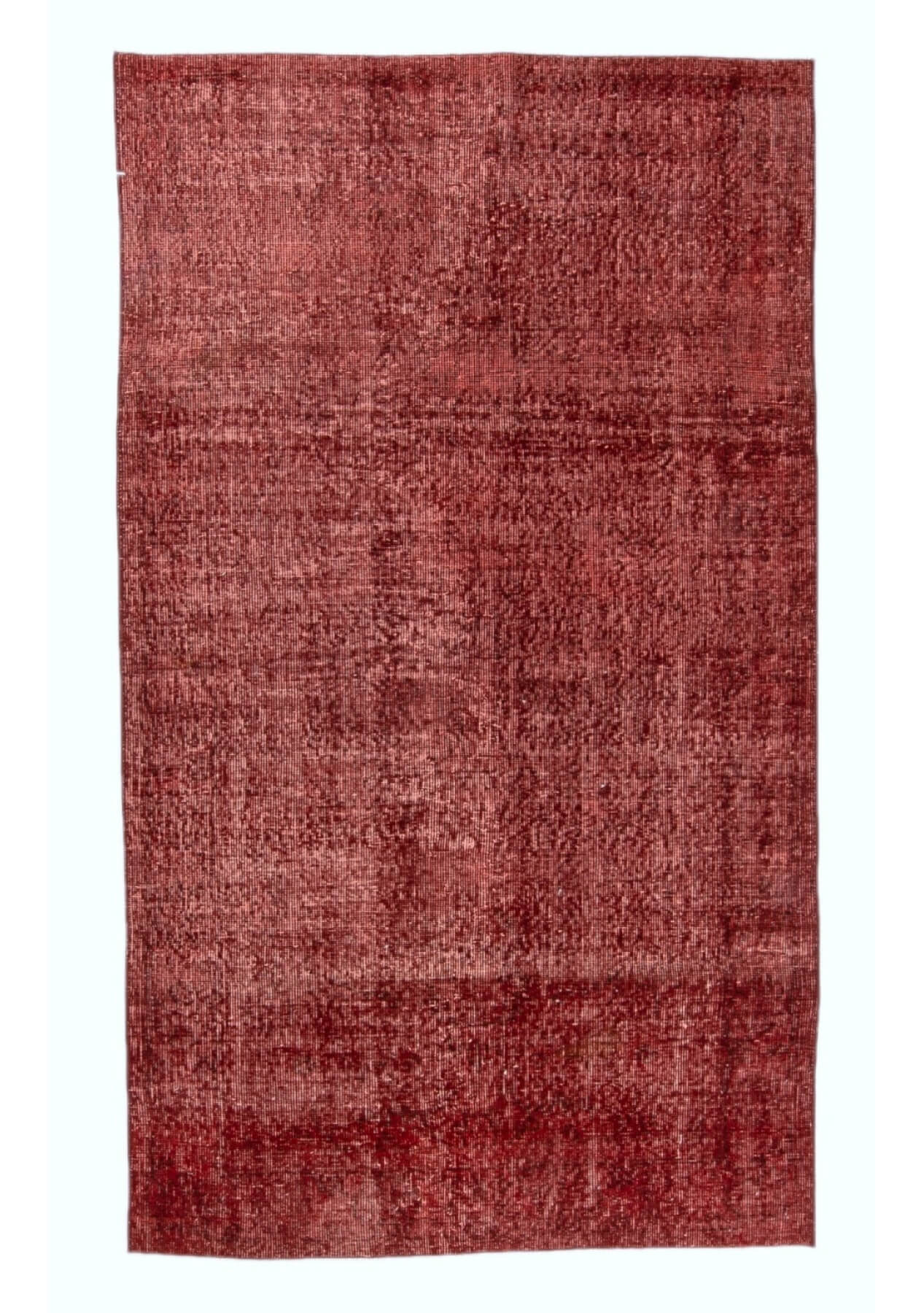 Avah - Vintage Red Overdyed Rug - kudenrugs