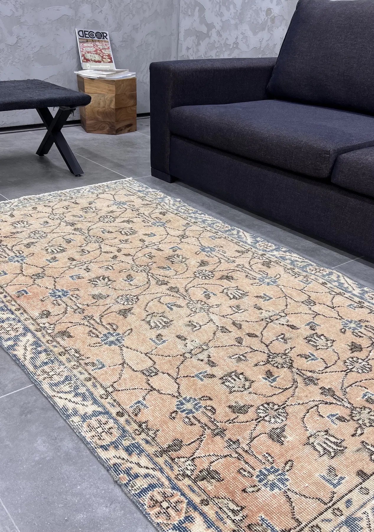 Avianna - Vintage Orange Antique Washed Rug - kudenrugs