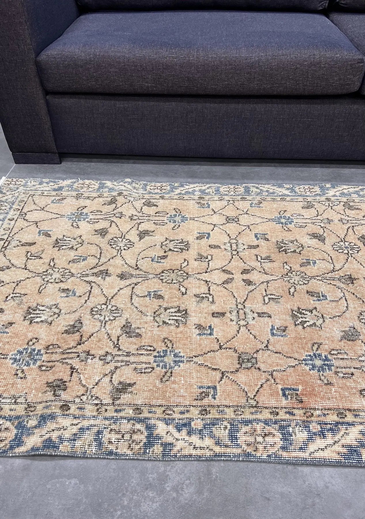 Avianna - Vintage Orange Antique Washed Rug - kudenrugs