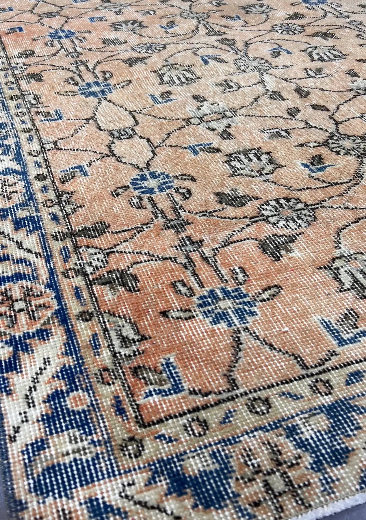 Avianna - Vintage Orange Antique Washed Rug - kudenrugs