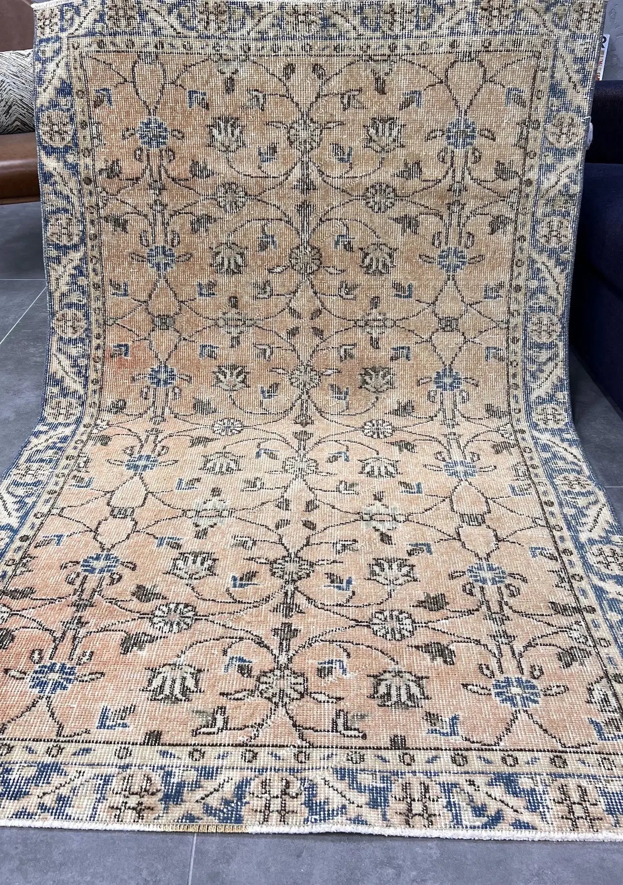 Avianna - Vintage Orange Antique Washed Rug - kudenrugs