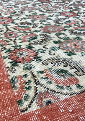 Azalea - Vintage Beige Antique Washed Rug - kudenrugs