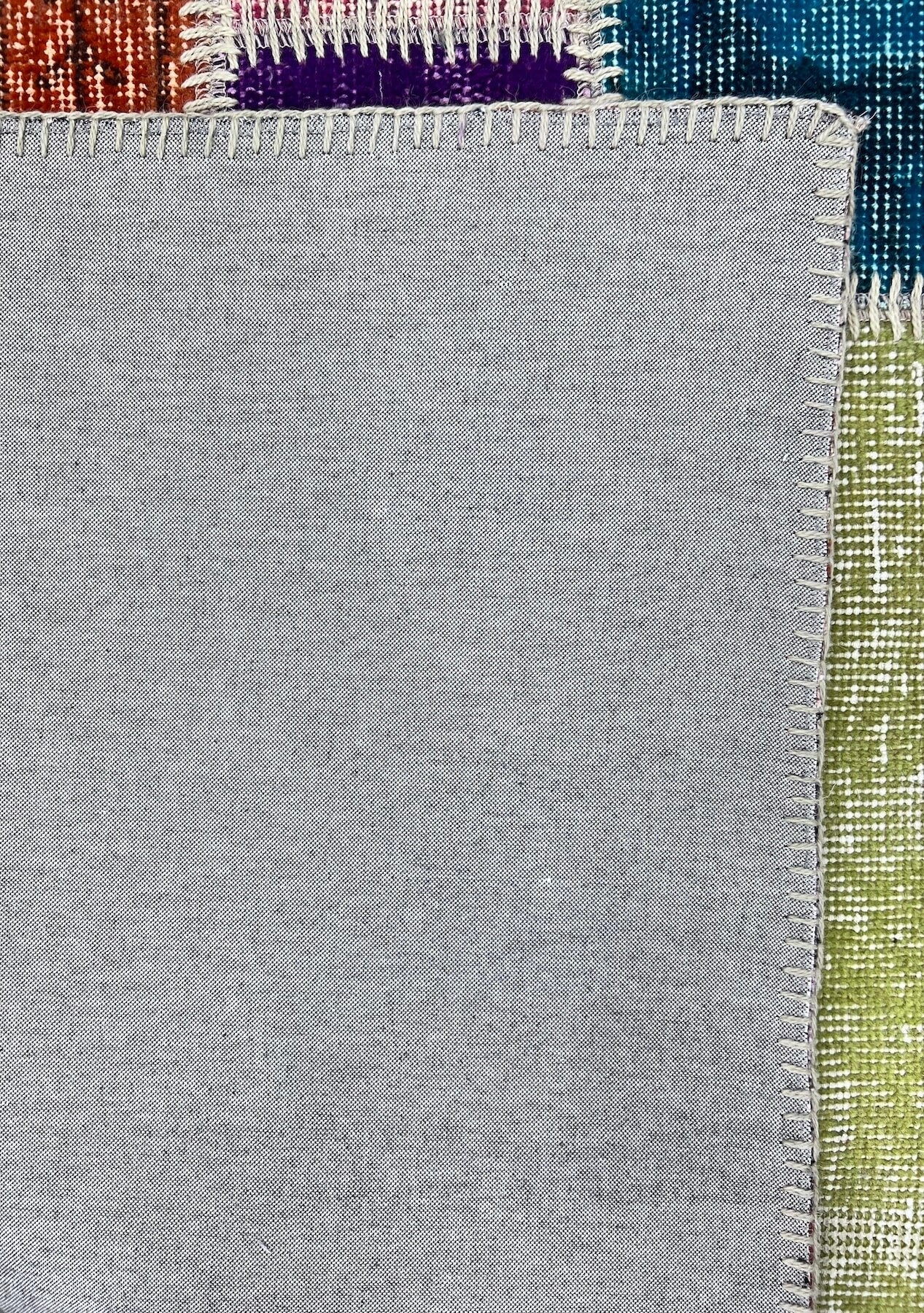 Bailey - Vintage Multi Color Patchwork Rug - kudenrugs