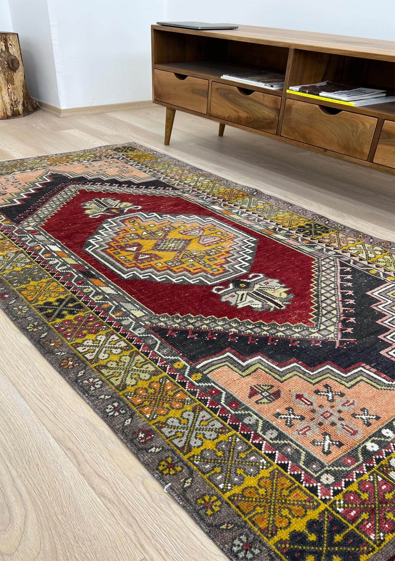 Bianca - Vintage Anatolian Rug Runner - kudenrugs