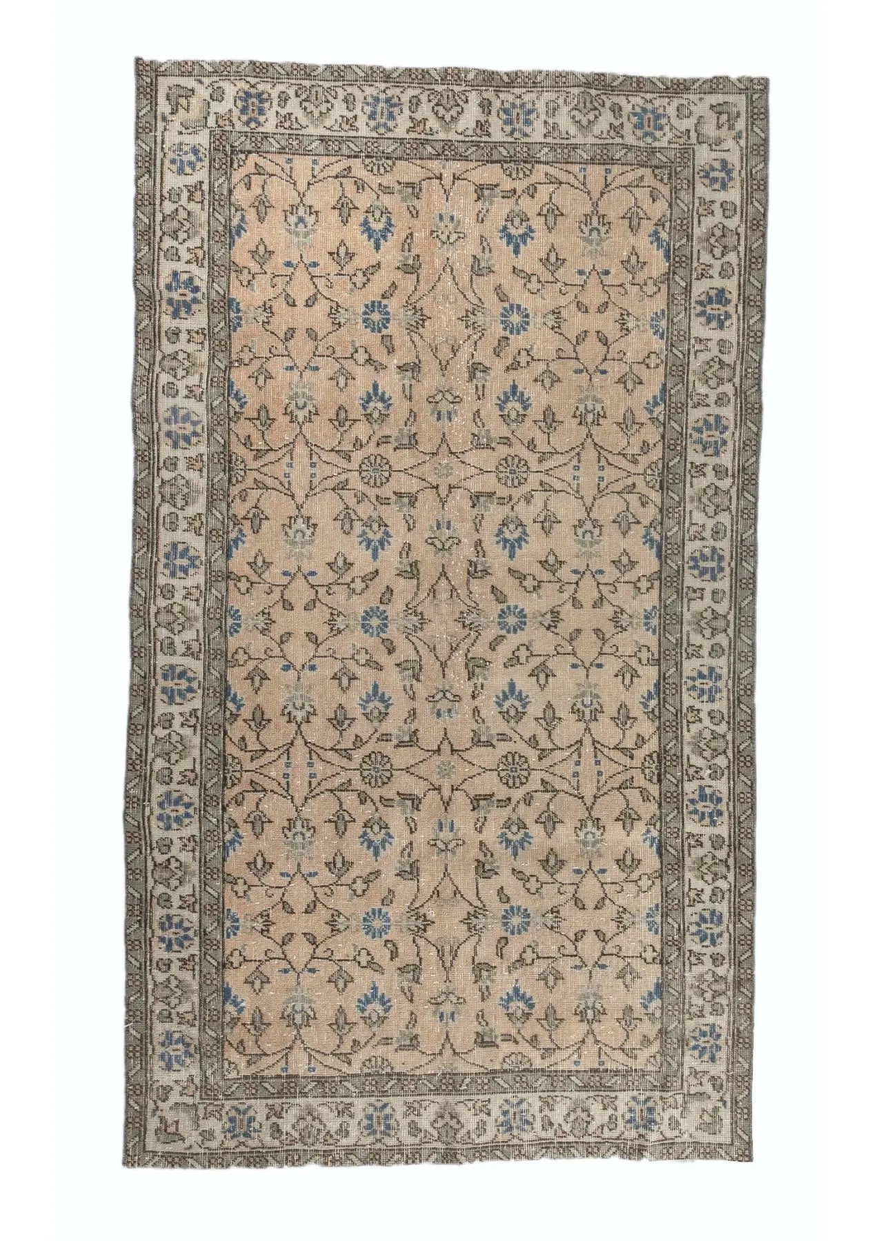 Blair - Vintage Orange Antique Washed Rug - kudenrugs