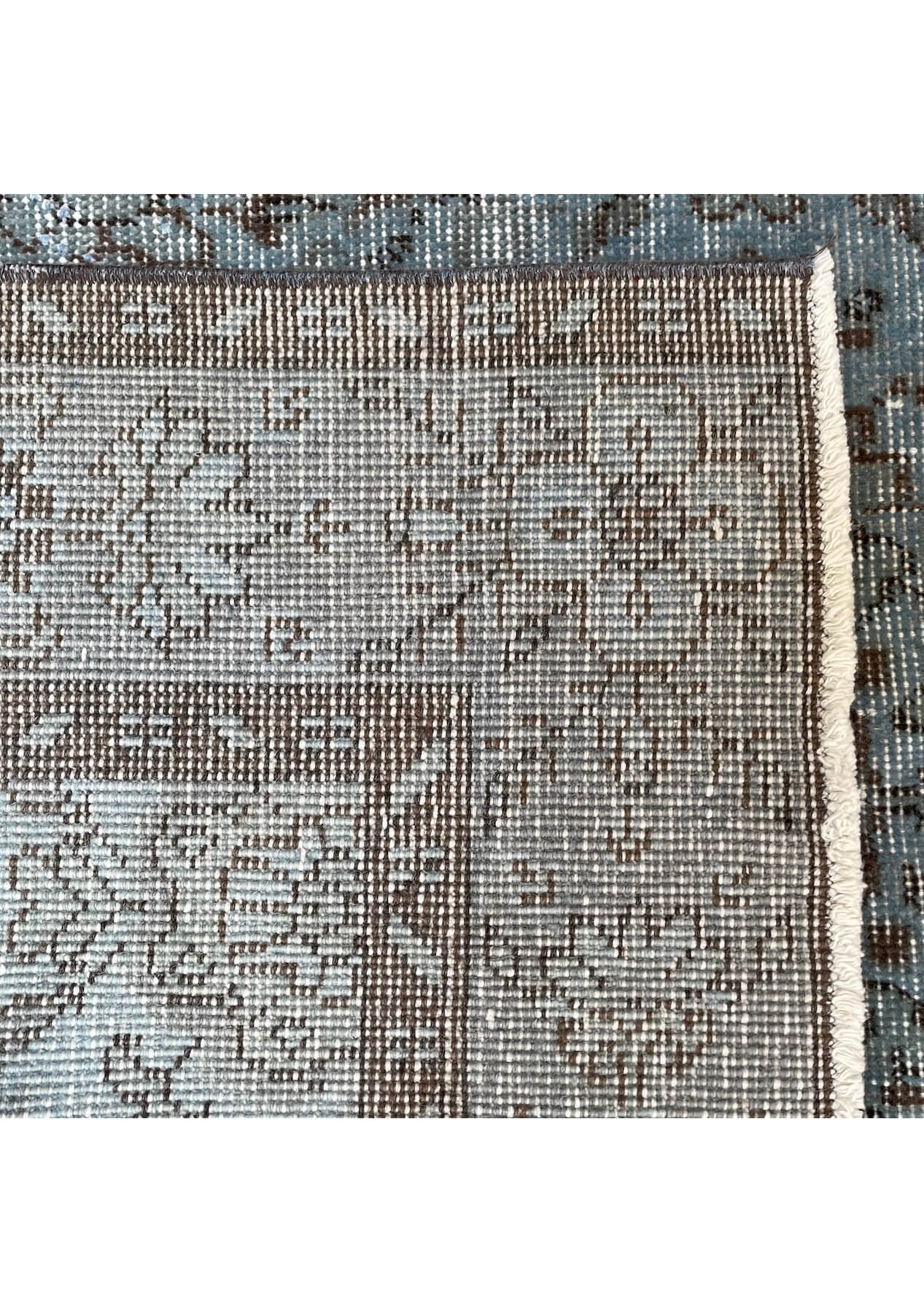 Charli - Vintage Blue Overdyed Rug - kudenrugs
