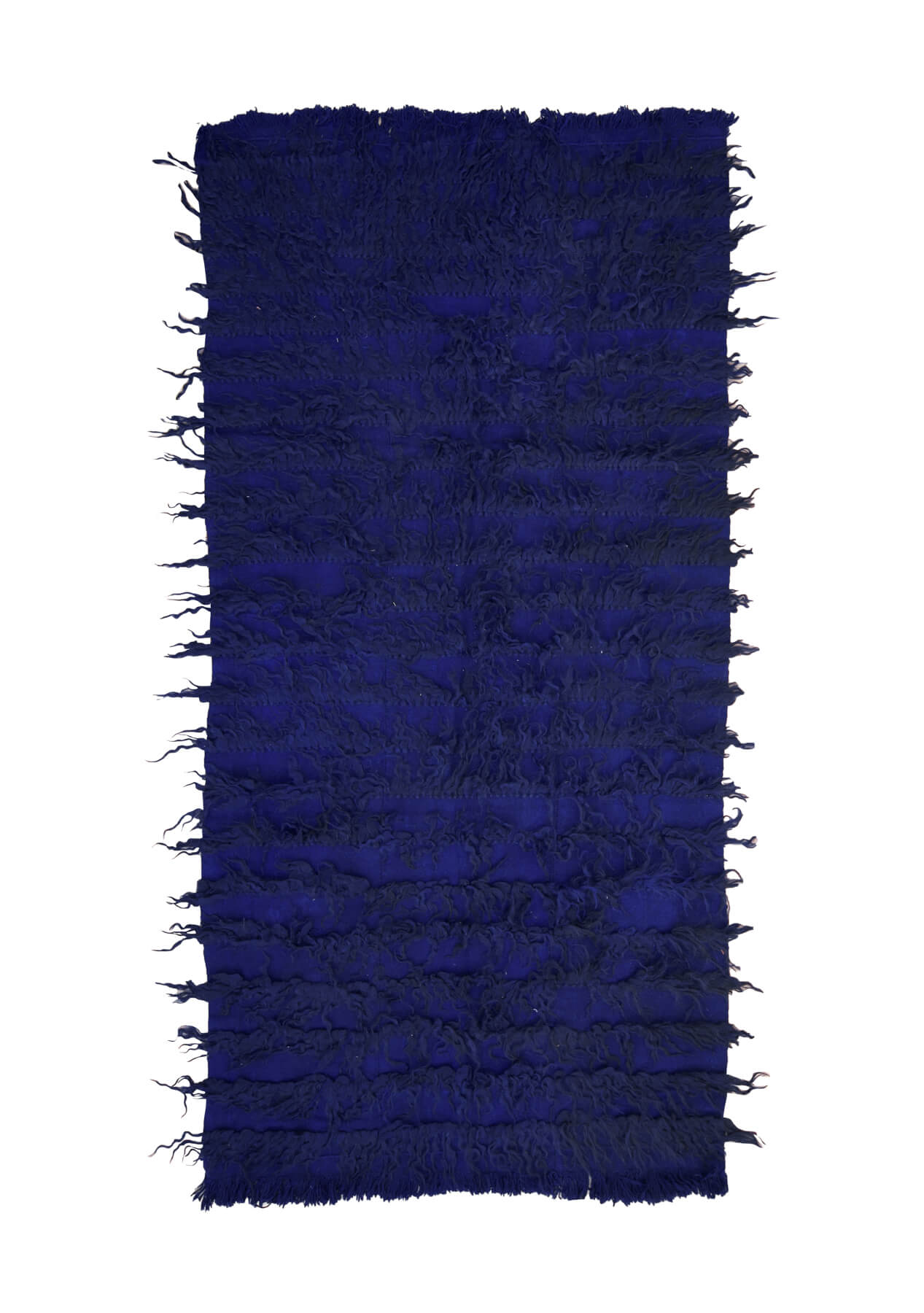Chelsea - Blue Turkish Tulu Rug Runner - kudenrugs