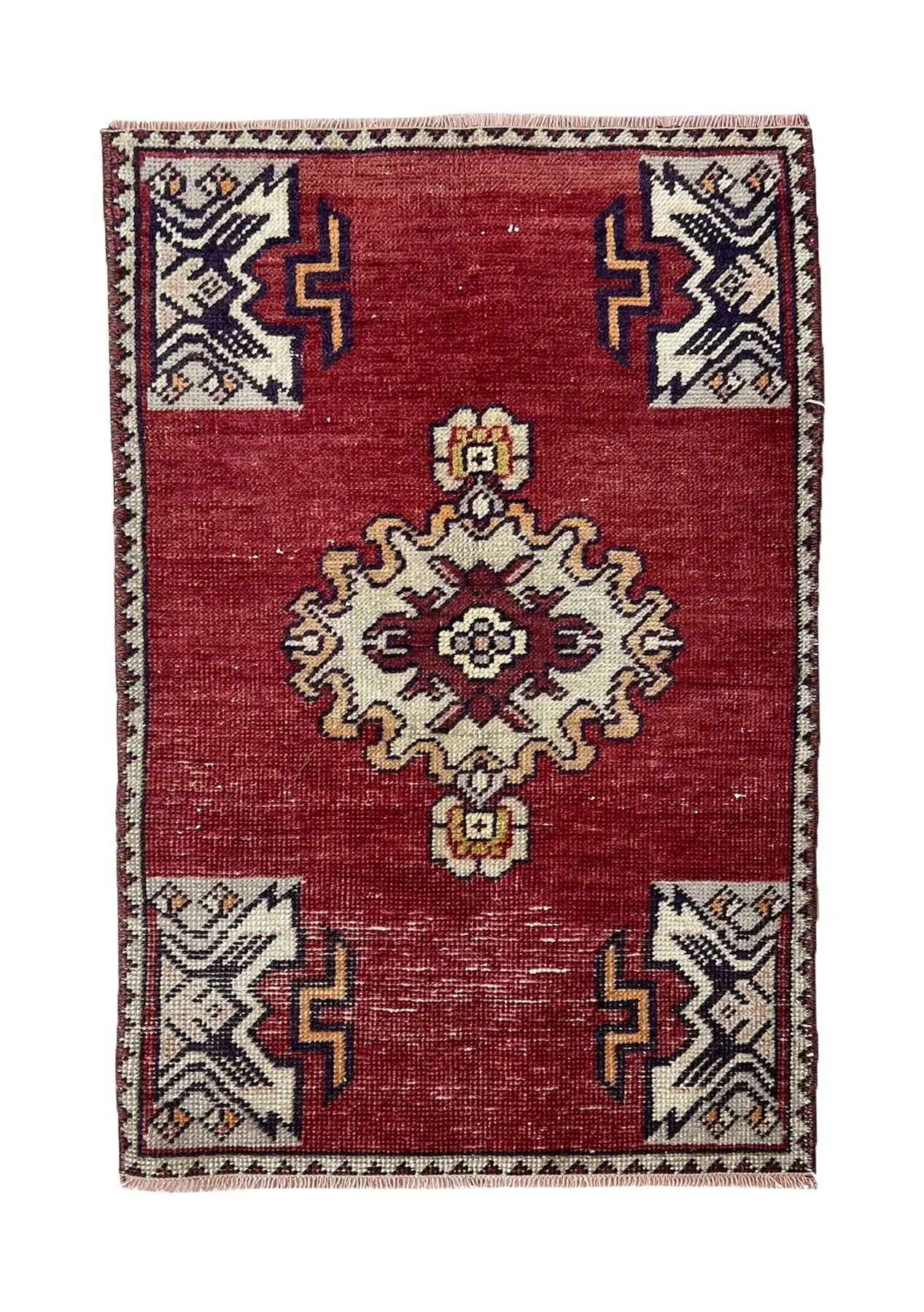 Dae - Vintage Mini Red Area Rug - kudenrugs