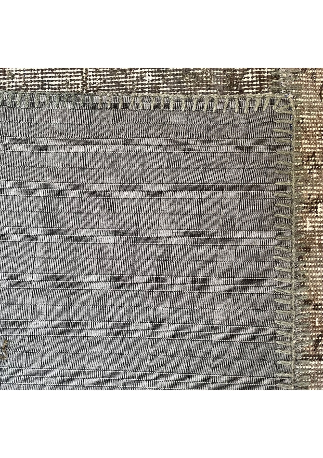 Darlence - Vintage Gray Patchwork Rug - kudenrugs