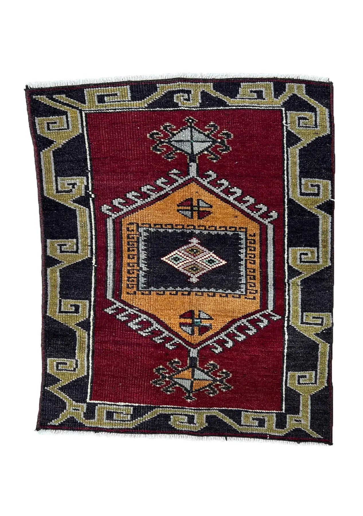 Eldora - Vintage Mini Red Area Rug - kudenrugs