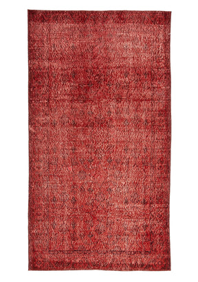 Elle - Vintage Red Overdyed Rug - kudenrugs