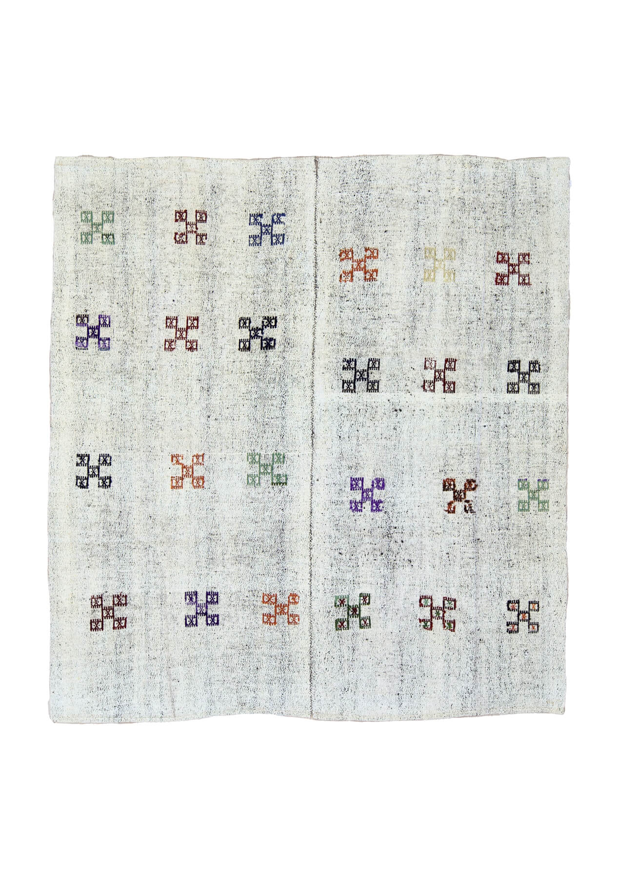 Elyse - White Cotton Rug - kudenrugs