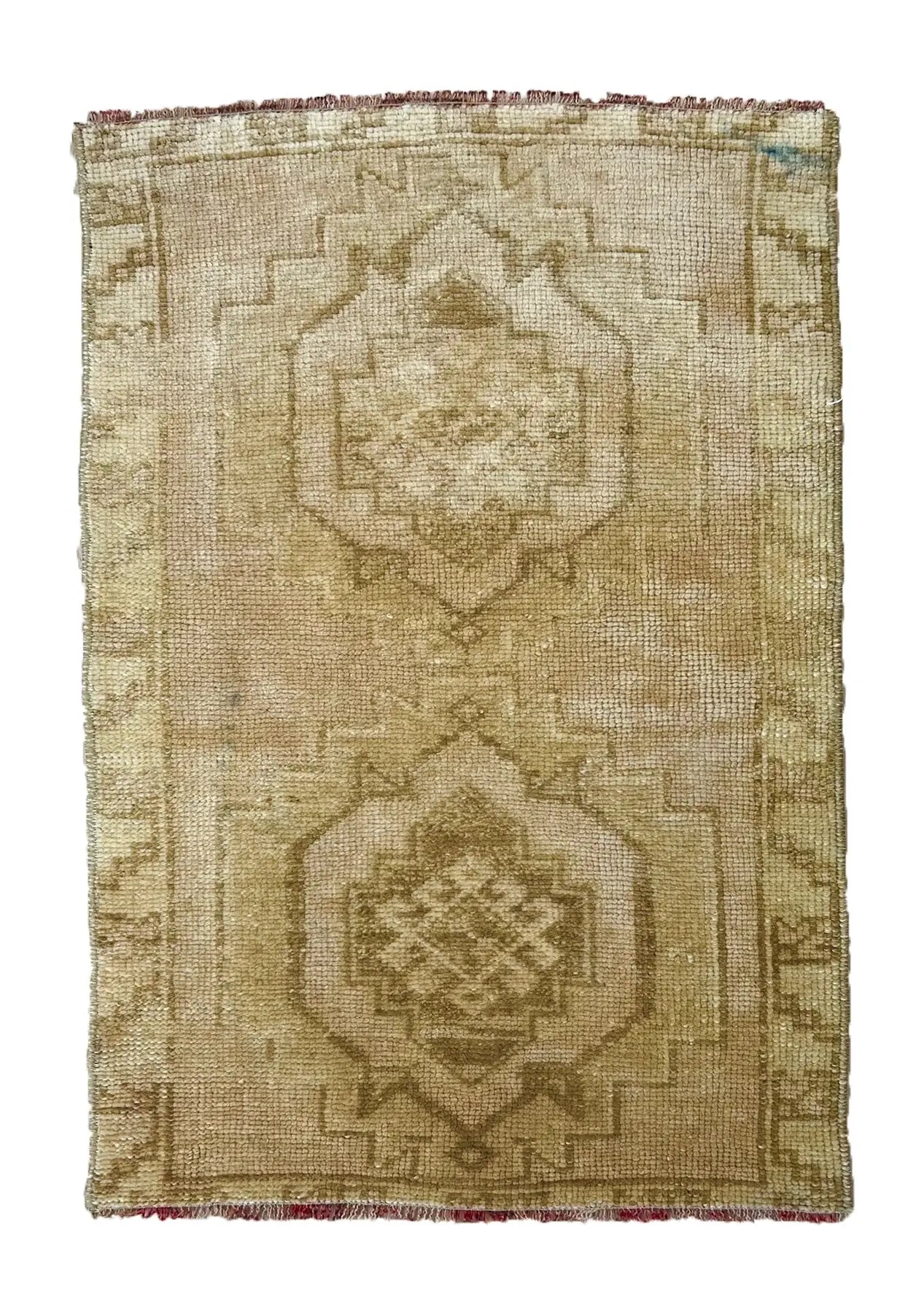 Genarosa - Vintage Mini Beige Area Rug - kudenrugs