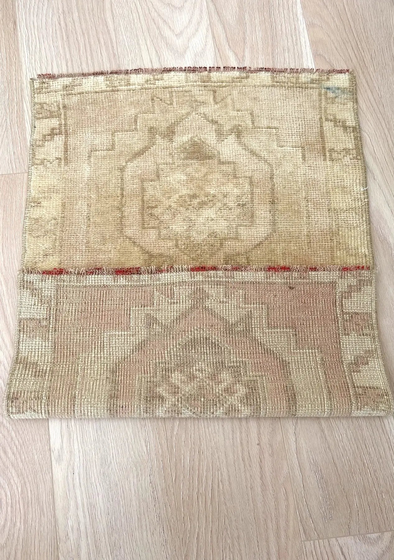 Genarosa - Vintage Mini Beige Area Rug - kudenrugs