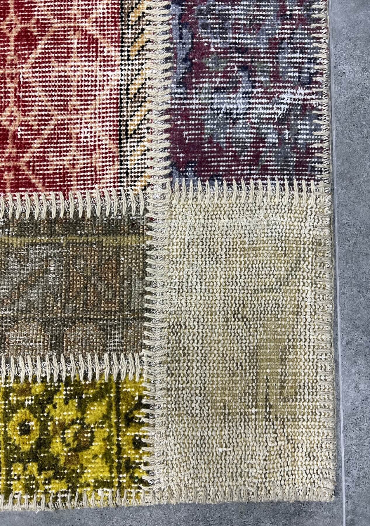 Heidy - Vintage Multi Color Patchwork Rug - kudenrugs