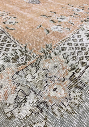 Hunter - Vintage Orange Antique Washed Rug - kudenrugs