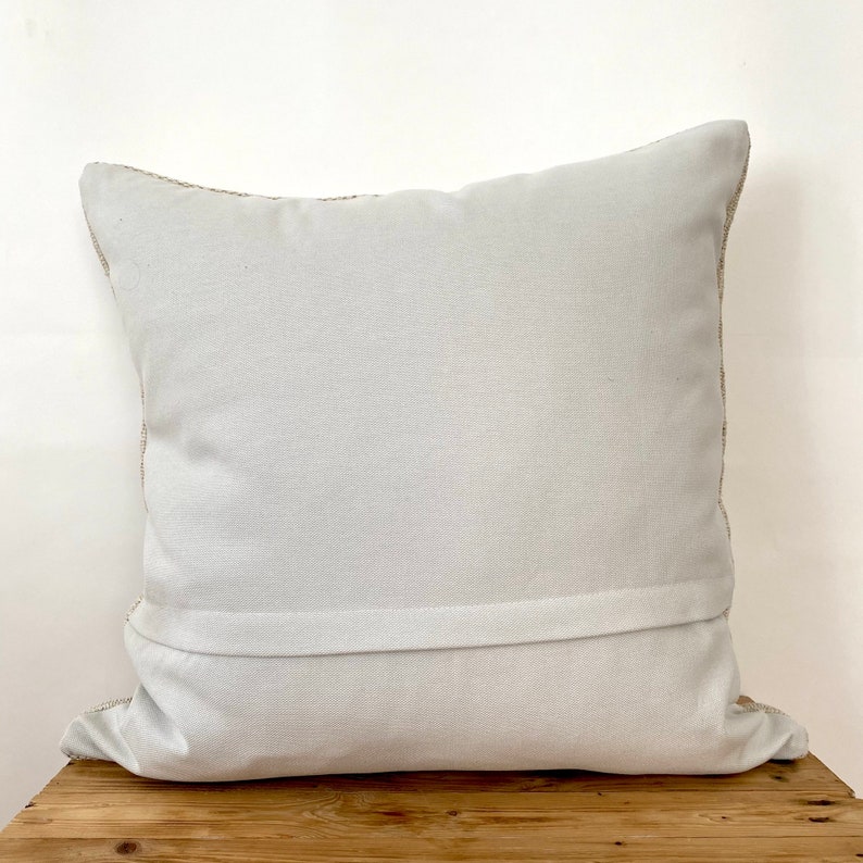 Beatah - Beige Hemp Pillow Cover - kudenrugs