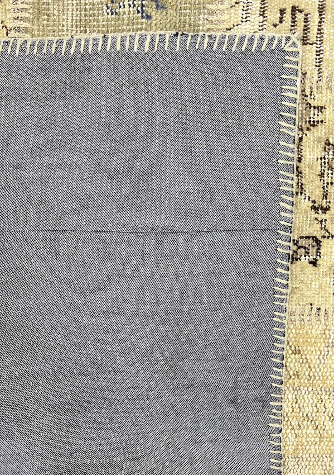 Irene - Vintage Beige Patchwork Rug - kudenrugs