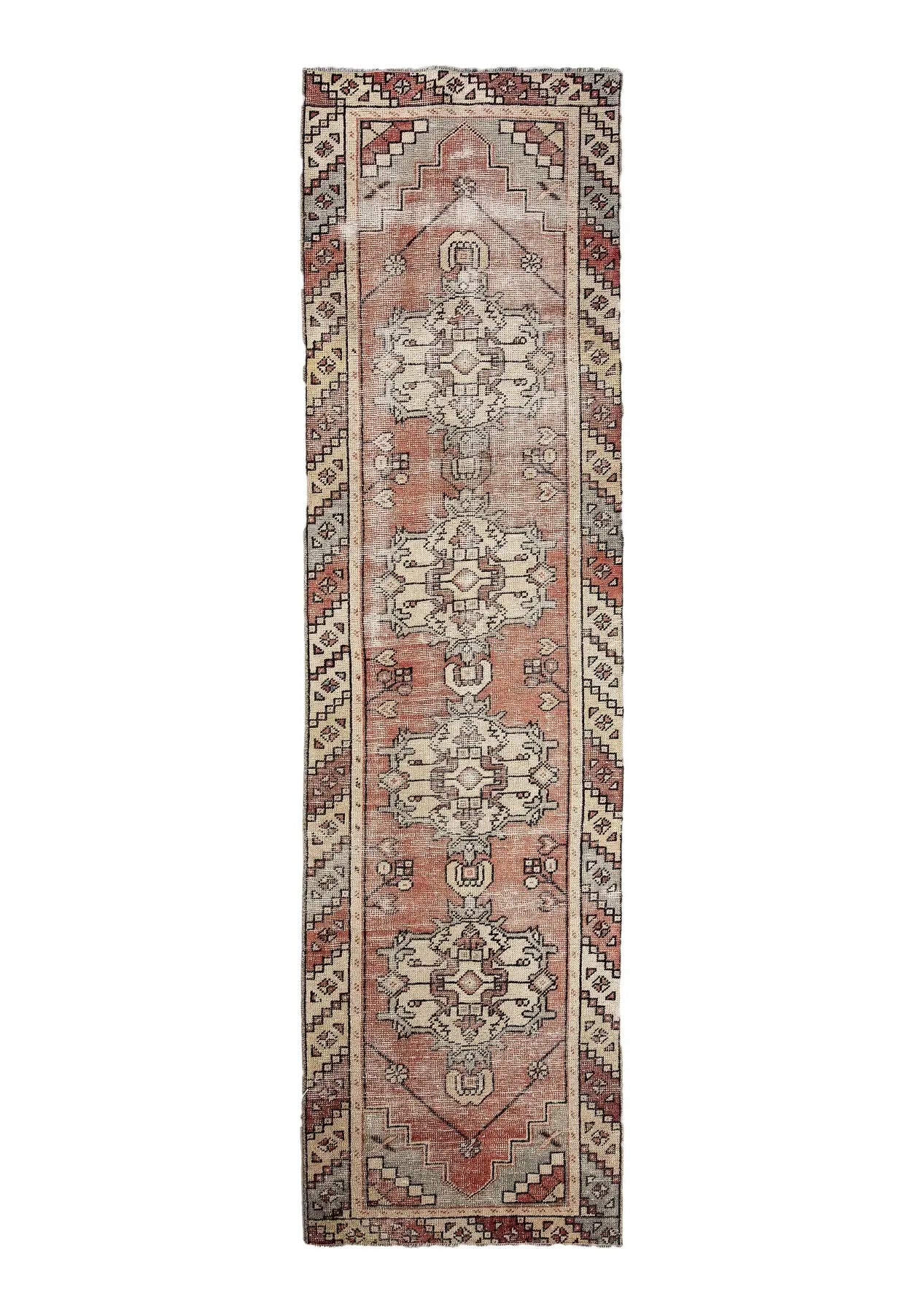 Ivory - Vintage Anatolian Rug Runner - kudenrugs