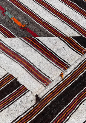 Janae - White Kilim Rug - kudenrugs