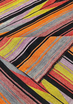 Jaylynn - Multi Color Turkish Kilim Rug - kudenrugs