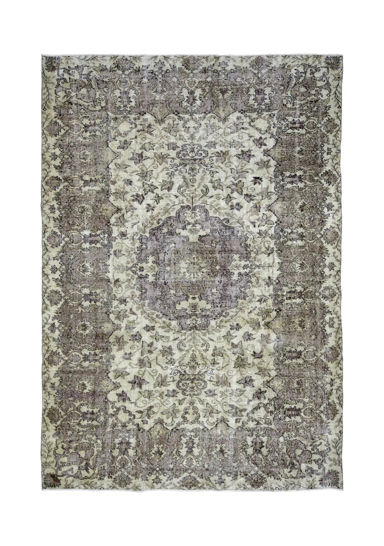 Jazmine - Vintage Beige Antique Washed Rug - kudenrugs