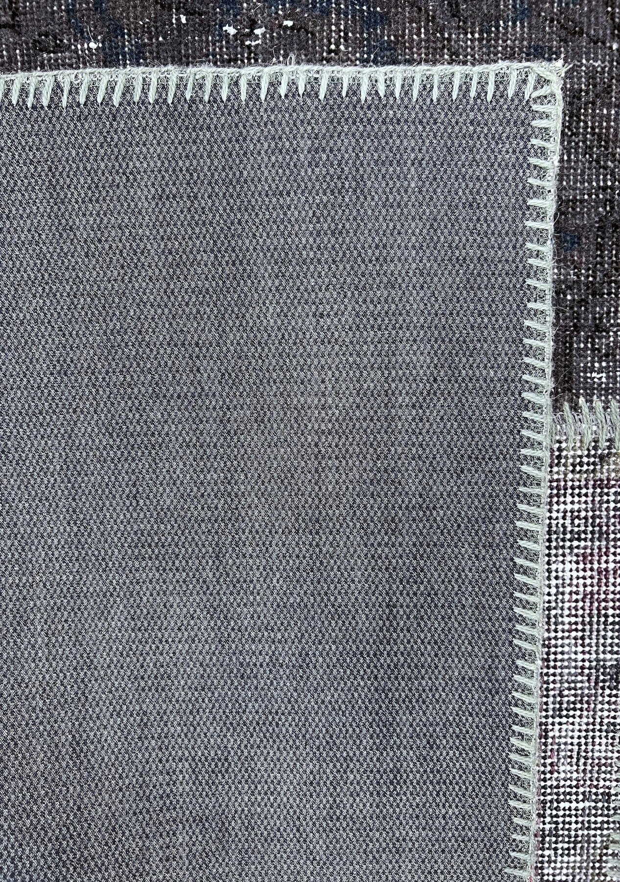 Jazmyn - Vintage Gray Patchwork Rug - kudenrugs
