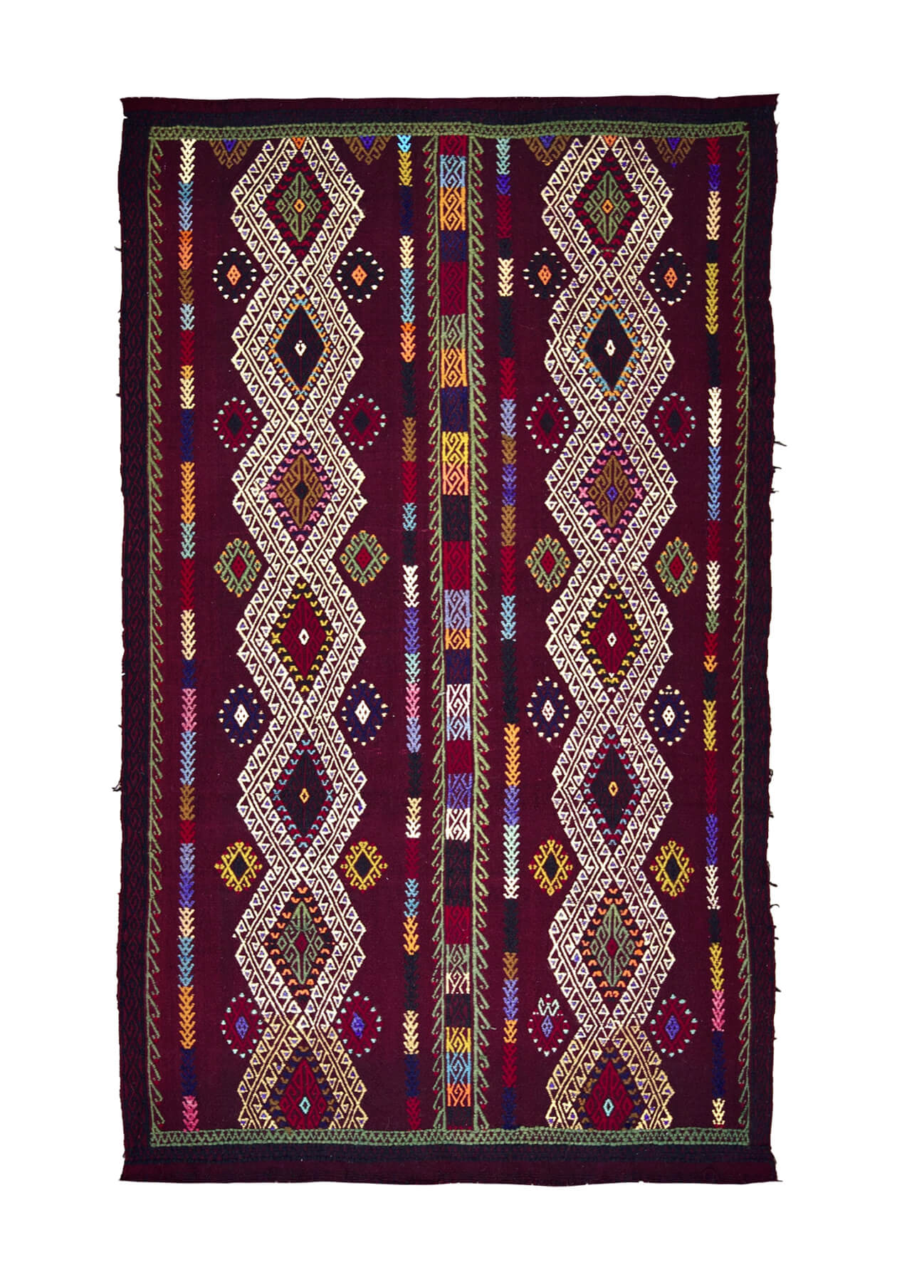 Juliette - Red Turkish Kilim Rug - kudenrugs