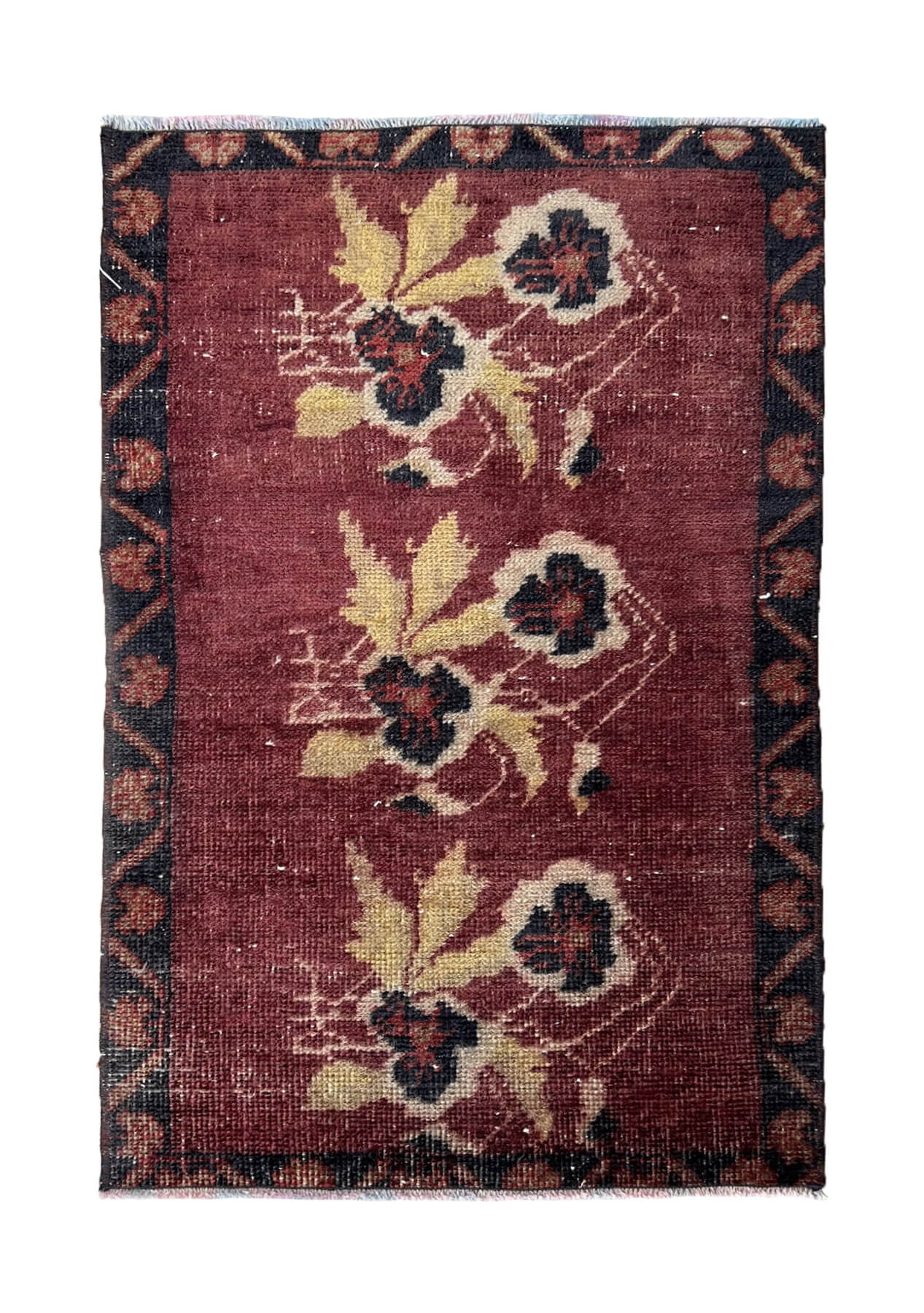 Kadence - Vintage Mini Pink Area Rug - kudenrugs