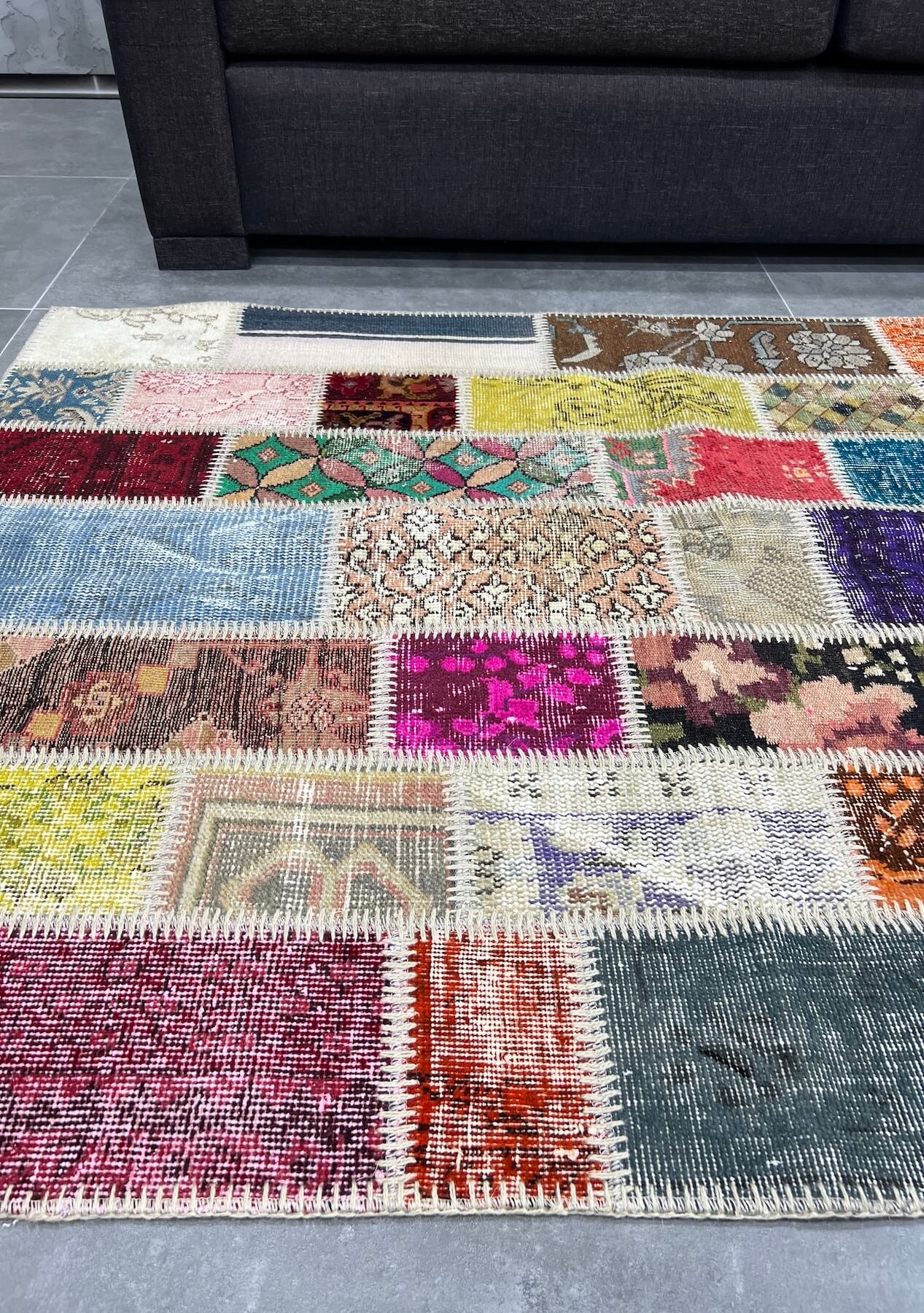Kaitlyn - Vintage Turkish Patchwork Rug