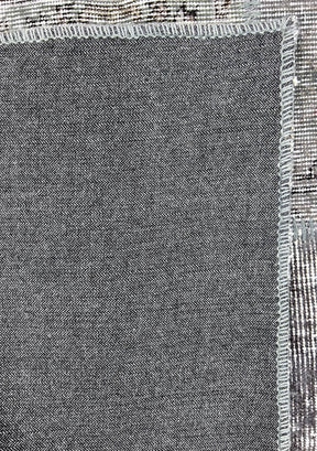 Kassidy - Vintage Gray Patchwork Rug - kudenrugs