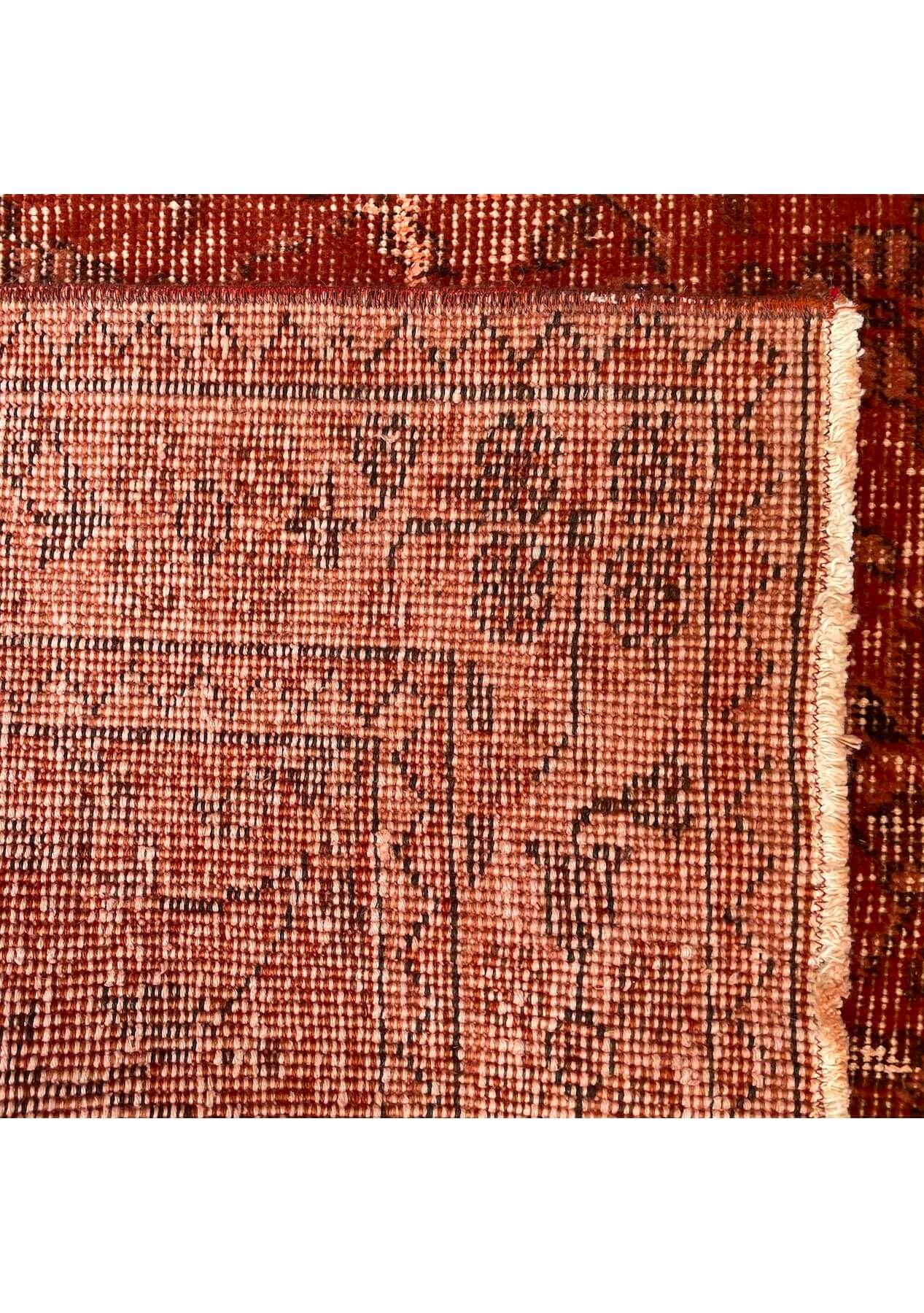 Kenzie - Vintage Orange Overdyed Rug - kudenrugs