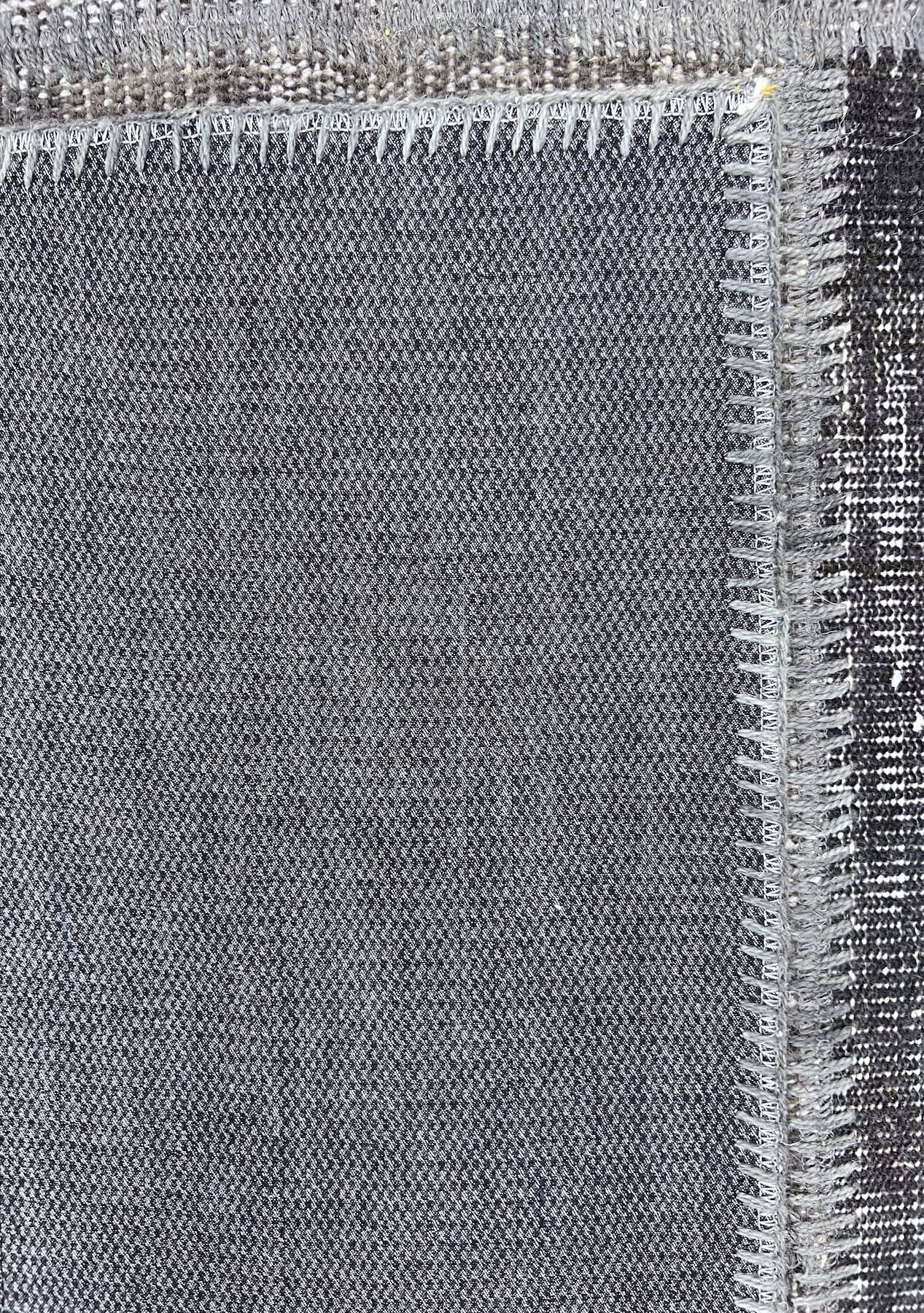 Keyla - Vintage Gray Patchwork Rug - kudenrugs