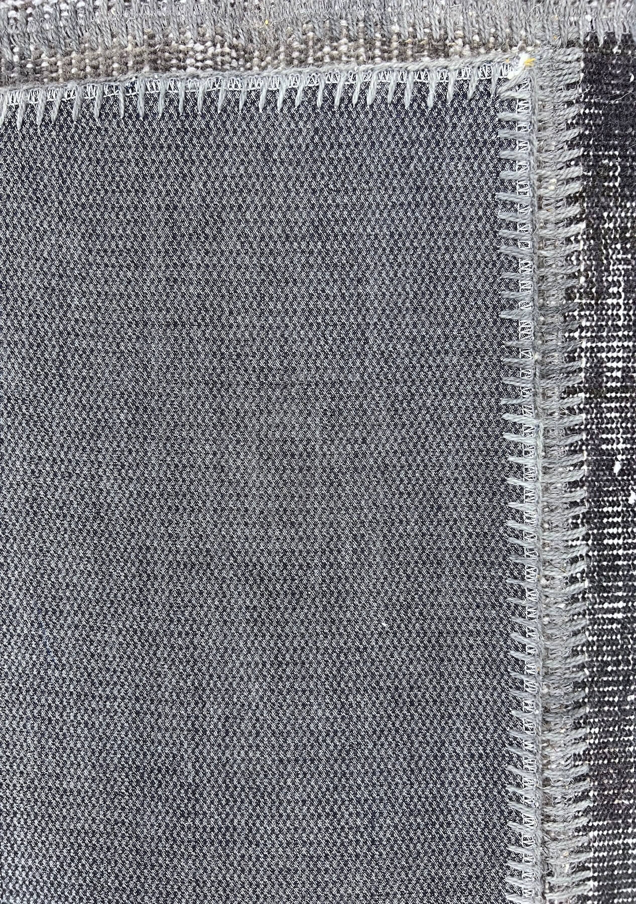 Keyla - Vintage Gray Patchwork Rug - kudenrugs