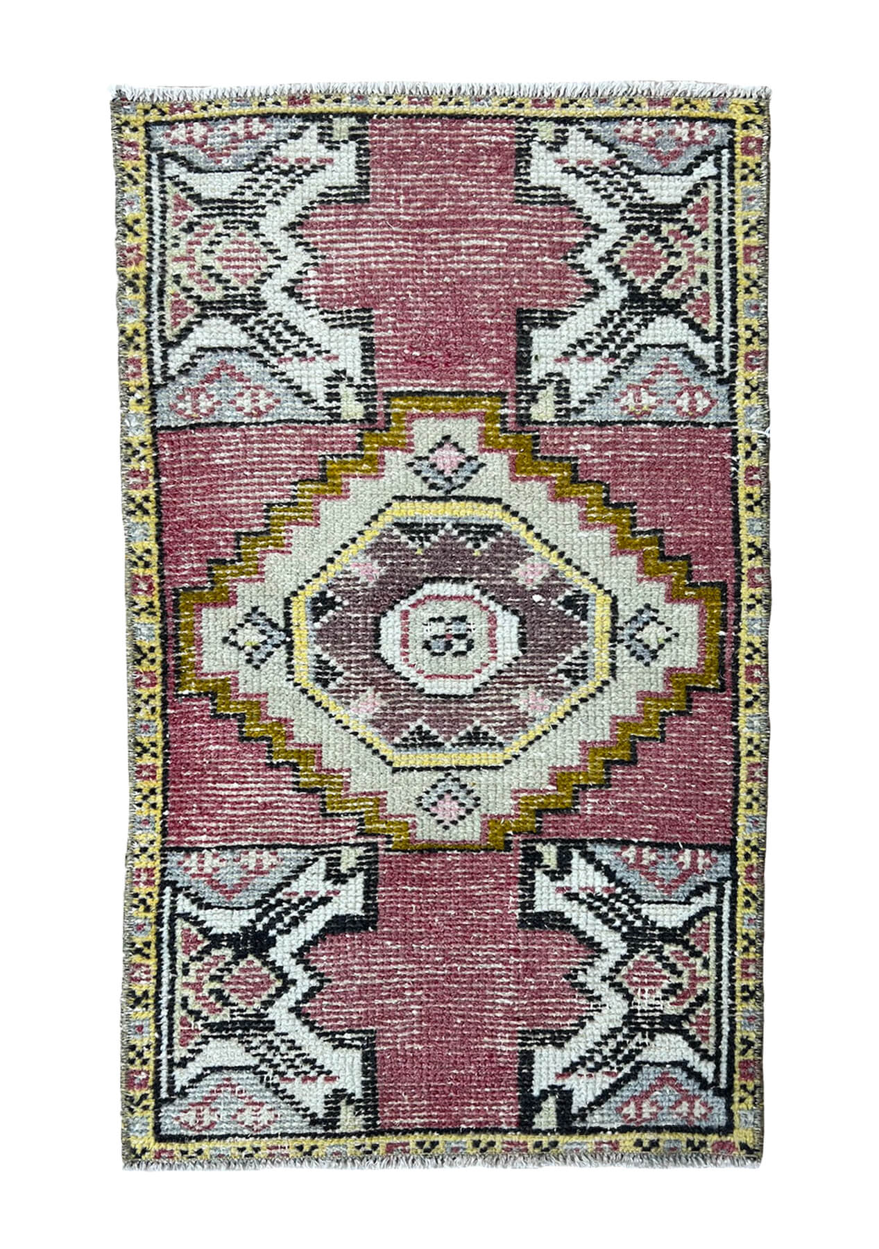 Liliana - Vintage Mini Pink Area Rug - kudenrugs